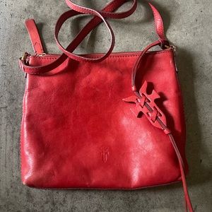 Frye red crossbody bag